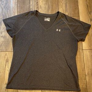 Under Armour Men's Charcoal V-Neck Tee